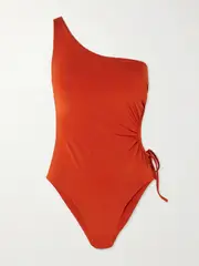 [Max Mara] Max Mara - Canarie One-shoulder Cutout Swimsuit - Red - x large x large Red