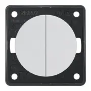 Board equipment power outlet Berker series switch chrome matt