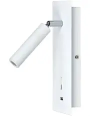 [Oriel Lighting] Hotel 3w LED Spot With Usb and Switch in White