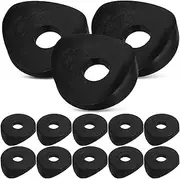 SAFIGLE 100 Pcs Wheelchair Tube Clamp Caps: Black Plastic Wheelchair Accessories Tube Plugs For Stability Chair Leg Protectors Replacement Glide Caps