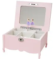 Russell Collection - Ballerina Pavlova Pink Musical Jewellery Box