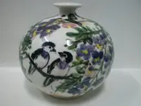 在飛比找Yahoo!奇摩拍賣優惠-(收藏之家)老藏家分享..很早期的台灣陶藝  台華窯 手繪圓