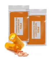 1000 Orange Prn Bags Clear 4 x 6 Zip Locking Printed Bags