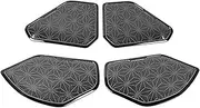 Compatible for Toyota -RAV4 XA50 2019-2021 2022 2023 2024 Hybrid Stainless Car Door Audio Speaker Cover Loudspeaker Tweeter Trim Stickers(B Black)