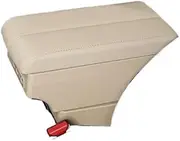 EXEGPLPVK Fit for Volkswagen Touran Fit for Caddy Armrest Box Retrofit Parts Center Console Special Storage Space Car Elbow Rest with Cup Holder(B-Beige)
