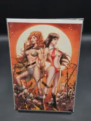 VAMPIRELLA RED SONJA 2 BILLY TUCCI VIRGIN VARIANT (2019, DYNAMITE)