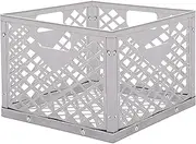 Charcoal Basket - Stainless Steel Charcoal Firebox Basket, Offset Smoker Charcoal Firebox Basket with Handle, Rust-Proof Stove Accessories for Home Tents Heating Hiking Fishing Cooking Smoker Grills