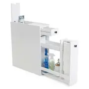 Toilet Storage Caddy Cabinet Bathroom Organizer Shelf Drawer Cupboard