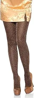 Leg Avenue Women's stretchy High Waist Lurex Shimmer Tights With Metaillic Fiber Shine