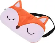 Ipetboom Cartoon Fox Style Eye Mask Lightproof Sleep Mask for Naps Comfortable Eye Cover for Office Workers Students Breathable Material for Deep Sleep