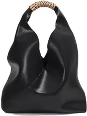 Bolso de Color sólido Nuevo bolso de Cuero genuino para Mujer bolso de hombro de Alto grado bolso de Gran capacidad diseño de interés Especial Ins bolso de Mano