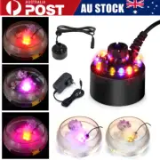Ultrasonic Mist Maker Fogger Water Fountain Pond Fog Machine Air Humidifier LED