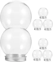 WEKAMOS 8pcs Globe DIY Craft Kits with Caps for Creating Unique Holiday Decorations and Smooth Surface for Easy