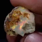 18.90 Ct Natural AAA+ Ethiopian "Play-Of-Color" Ultra Fire Opal Rough Gemstone