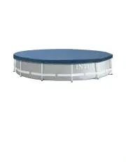 [Intex] Round Above Ground Outdoor Pool Cover Set 4.57M x 25cm in White