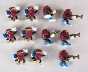 California Raisins, Lot of 11, 2" PVC Toy Figures, 1988, Applause