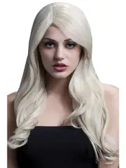 Nicole Womens Light Blonde Deluxe Curly Fashion Wig