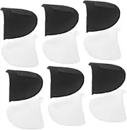 KALLORY 6 Pairs Sponge Shoulder Pads: Unisex Invisible Cushion Inserts for Men and Women - 1.5cm Removable Sponge Pads for Suits - Improving Sloping Shoulder