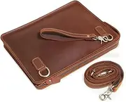 [DLUXCA] Retro Clutch Bag Men's Clutch Bag Men's Bag Envelope Shoulder Bag Hand Carry Diagonal Bag (Color : E, Size : 34 * 25 * 3.5cm)