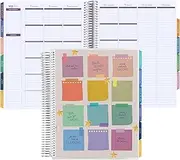 Erin Condren 12-Month Teacher Lesson Planner (Aug 2025 - Jul 2026), 8.5" x 11" Spiral Weekly and Monthly Teacher Planner, Motivation Notes Covers, Hexagon Theme, Vertical Layout, Platinum Coil