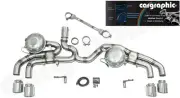 Active Sound System 4x 100mm Trims Sport Exhaust V8 Sound Booster AUDI Q7 4M TDI (for: Audi)