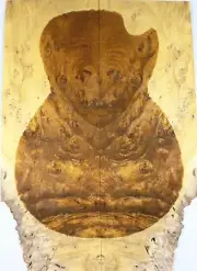 5A Electric Guitar Top Golden Phoebe Wood Burl Worm-hole For Stabilized Make