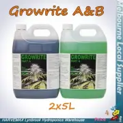 Hydroponics Growrite A&B Vegetative Stage of Growth Nutrient 2x5L PICK UP