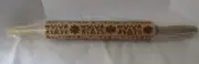 Christmas tree snowflake reindeer embossed wooden rolling pin embossing cookies