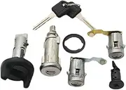 Fit for Buick Old Regal with 2Pcs Key Trunk Lock Ignition Lock Left Door Lock Cylinder OEM Full Set Door Lock Cylinder