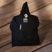 NWT Champion Reverse Weave Mens L Hoodie Sweatshirt Black California Regatta
