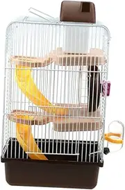 BESPORTBLE Pet Cage Hamster Cage Chinchilla Cage Villa Cage for Small Pets Coffee