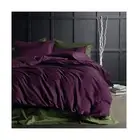 Eikei Solid Color Duvet Cover 120x98-inch Luxury Bedding Set 400 Thread Count...