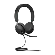 Jabra Evolve2 40 SE Wired USB-C UC Stereo Headset, 360 BusyLight, Noise Isolationg Ear Cushions, 2Yr Warranty, Plug-and-play, 3-Microphone Technology 24189-989-899