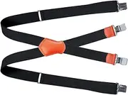[Generisch] Men's Braces for Jeans - Heavy Duty Suspenders | Work Suspenders for Men, X-Back Braces Elastic Belts, 4-Clip Jeans Suspenders Suit for Work, black, Siehe Beschreibung