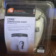 Shock Doctor Core XL Compression Shorts Men’s Bioflex Cup White New