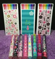 3x MARY QUANT Coleto Pen + 10 Refill Daisy Barrel Limited Edition Hi tec c Pilot