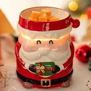 [Candeldo] Christmas Wax Melt Warmer: Scentsy Wax Melter Cute Electric Candle Warmer with 2 Bulbs Fragrance Wax Burner Christmas Decorations Birthday Gift