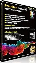 MR.R Premium Sublimation Heat Transfer Paper 105gsm A4x100 sheets Both for Polyester Fabric and Hard Stiff Substrate materials Suitable for Epson ,Sawgrass sublimation ink printer
