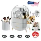 Portable Cosmetic Display Case with Transparent Lid – Perfect for Vanity & Bath