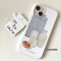在飛比找ETMall東森購物網優惠-韓國ins小眾棉被牛奶面包菲林手機殼適用iphone14pr