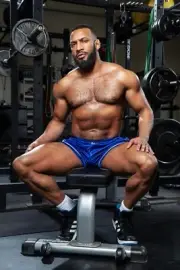 [Y387] Male Model Showing Off Body To Viewer Fine Art Hunky Physique