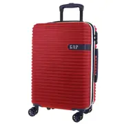 GAP Hard-Shell Suitcase 4 Wheel Hidden Pocket Cabin Luggage 56cm Red