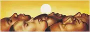 The Sun People, an African American, Black Art, Print by Larry Poncho Brown