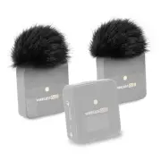 Mic Pop Filter Furry Windscreen for Rode Wireless Go 2 MicrophoneWindproof a