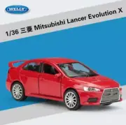 Welly 1:36 Mitsubishi Lancer Evolution X Diecast Pullback Model Car New in Box