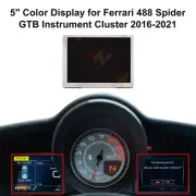 5" Color Display for Ferrari 488 Spider GTB Speedometer Cluster
