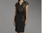 Narciso Rodriguez for DesigNation Sequin Faux-Wrap Dress (New W/Tag)(Ret $84.00)