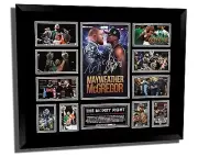 FLOYD MAYWEATHER VS CONOR MCGREGOR SIGNED LIMITED EDITION FRAMED MEMORABILIA