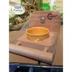 【皮特寵物】CANARY 憤怒鳥飼料架-單孔-附瓷碗 鳥/蜜袋鼯/鼠/碗架 B-A278