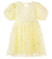 [Konges Slojd] Konges Sløjd Sally floral sequined tulle dress Y 9/10 yellow
